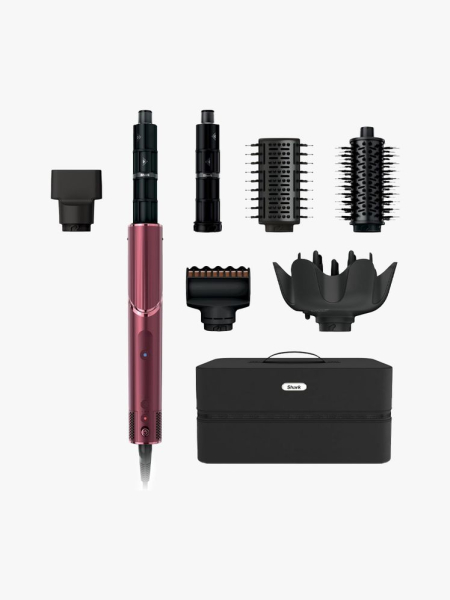 Shark FlexStyle Air Styling & Drying System in branded components on a light gray background