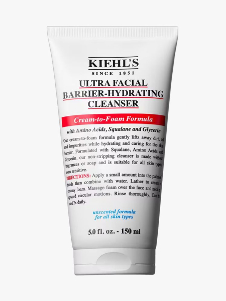 Kiehl's Since 1851 Ultra Facial Barrier-Hydrating Cleanser in branded component on a light gray background